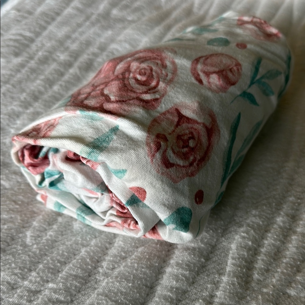 Floral Bedding Set - Pink and Green